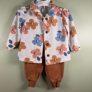 Carter's Floral Baby Outfit with Jacket and Pants